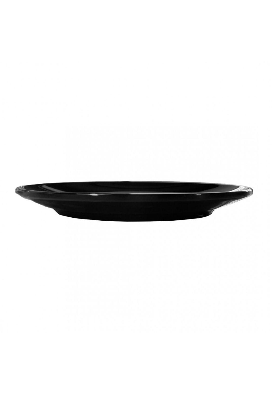SET DE 6 PLATO REDONDO 23 CM. MELAMINA NEGRA-3