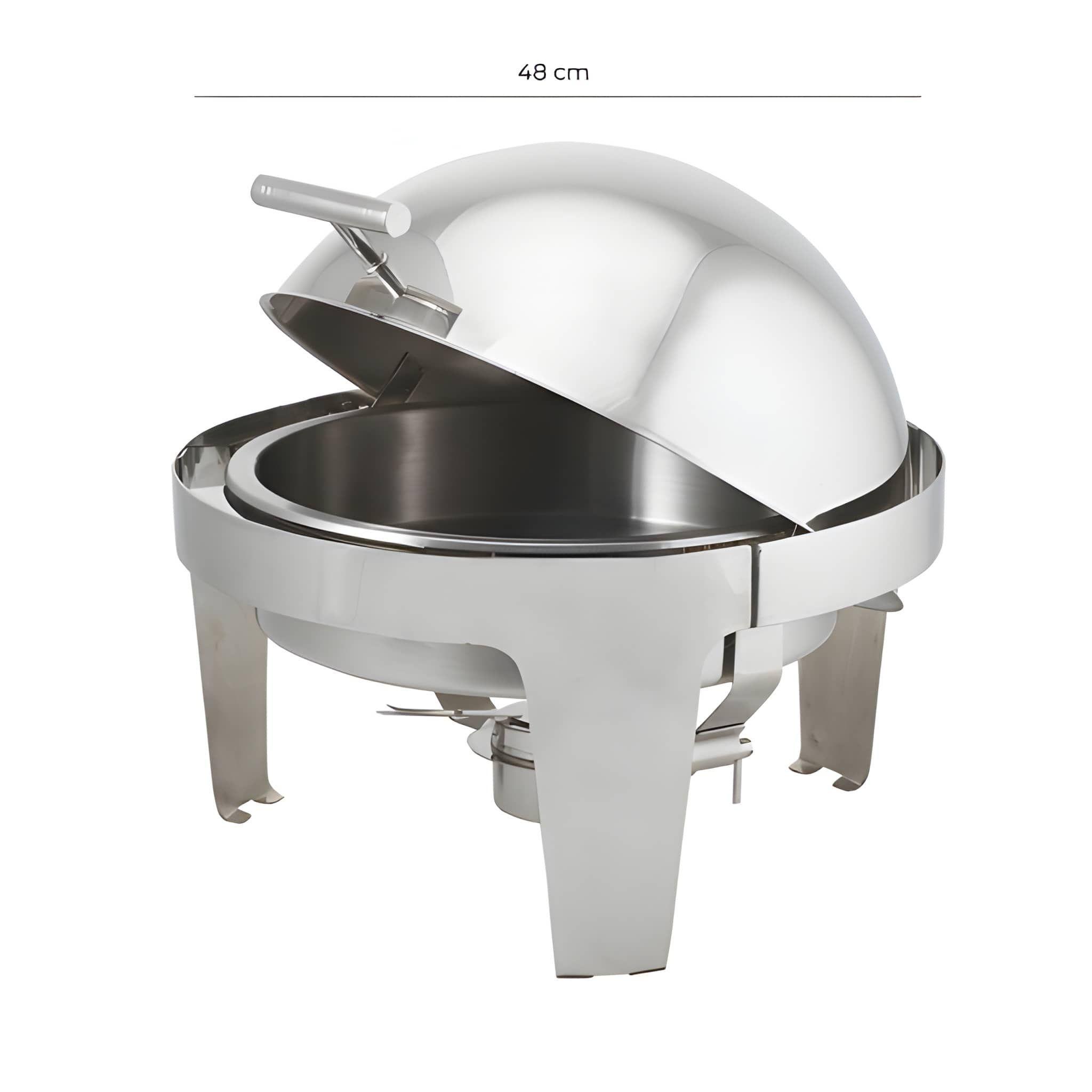 CHAFFING DISH ROLL TOP REDONDO 48 CMS-2