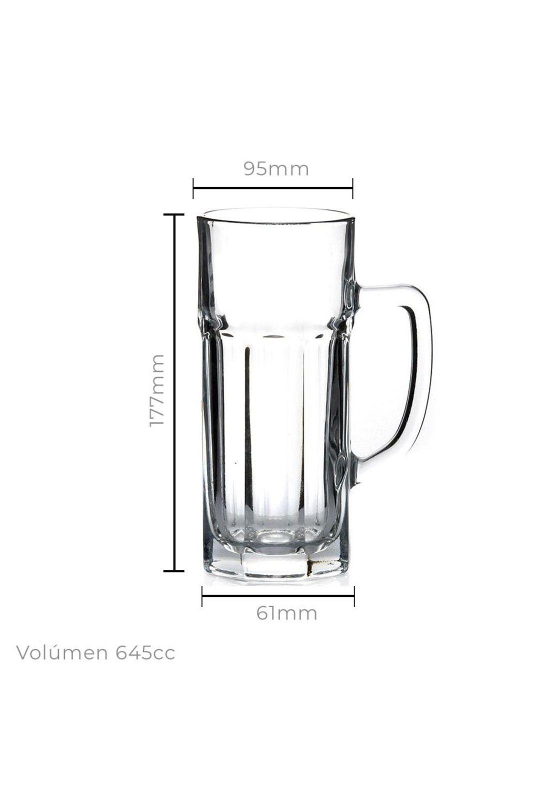 Set De 6 Mug Cerveza Casablanca 717 Cc. New-2
