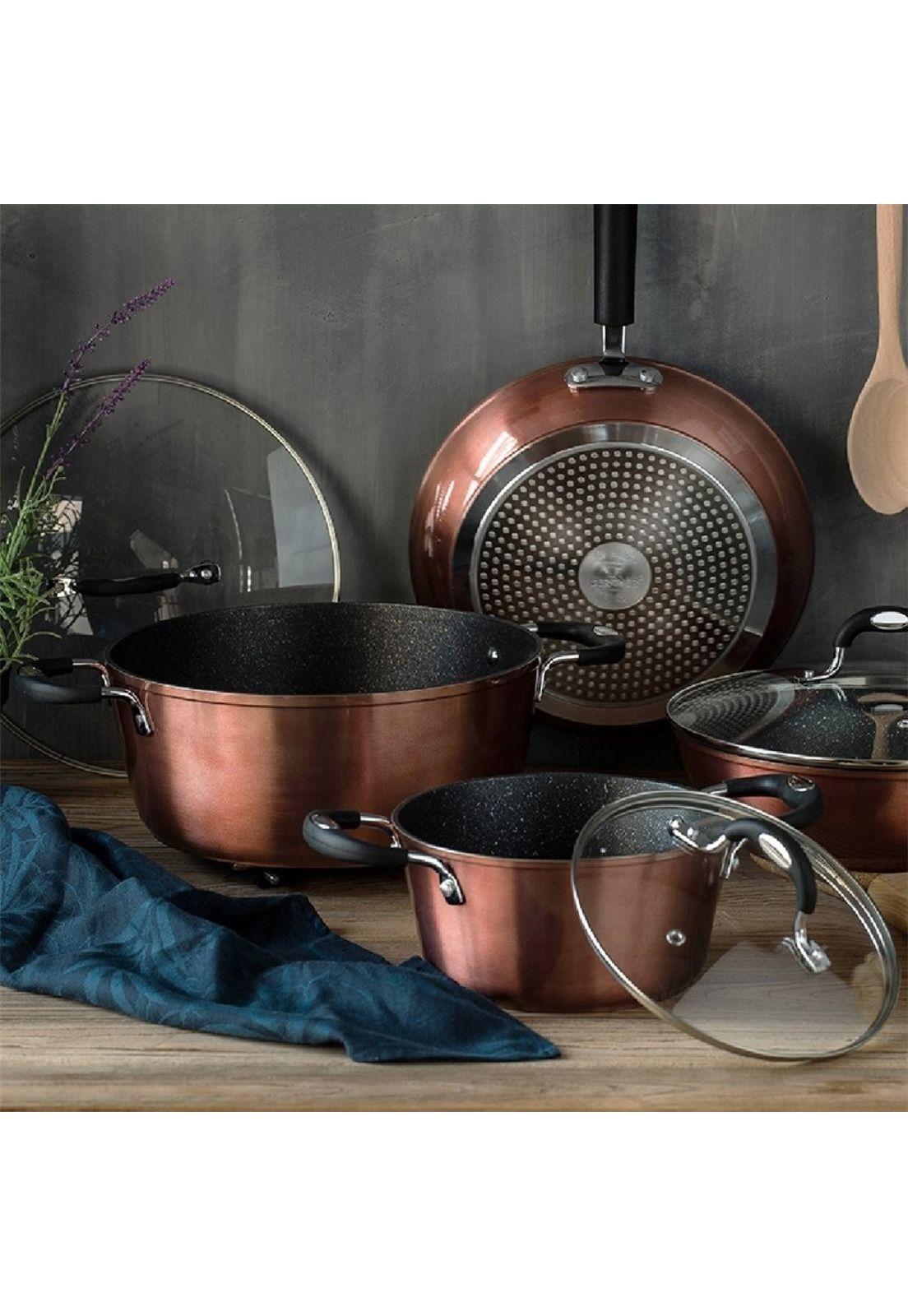 WOK SARTEN 28 X 8 CM ANTIADHERENTE COBRE-1