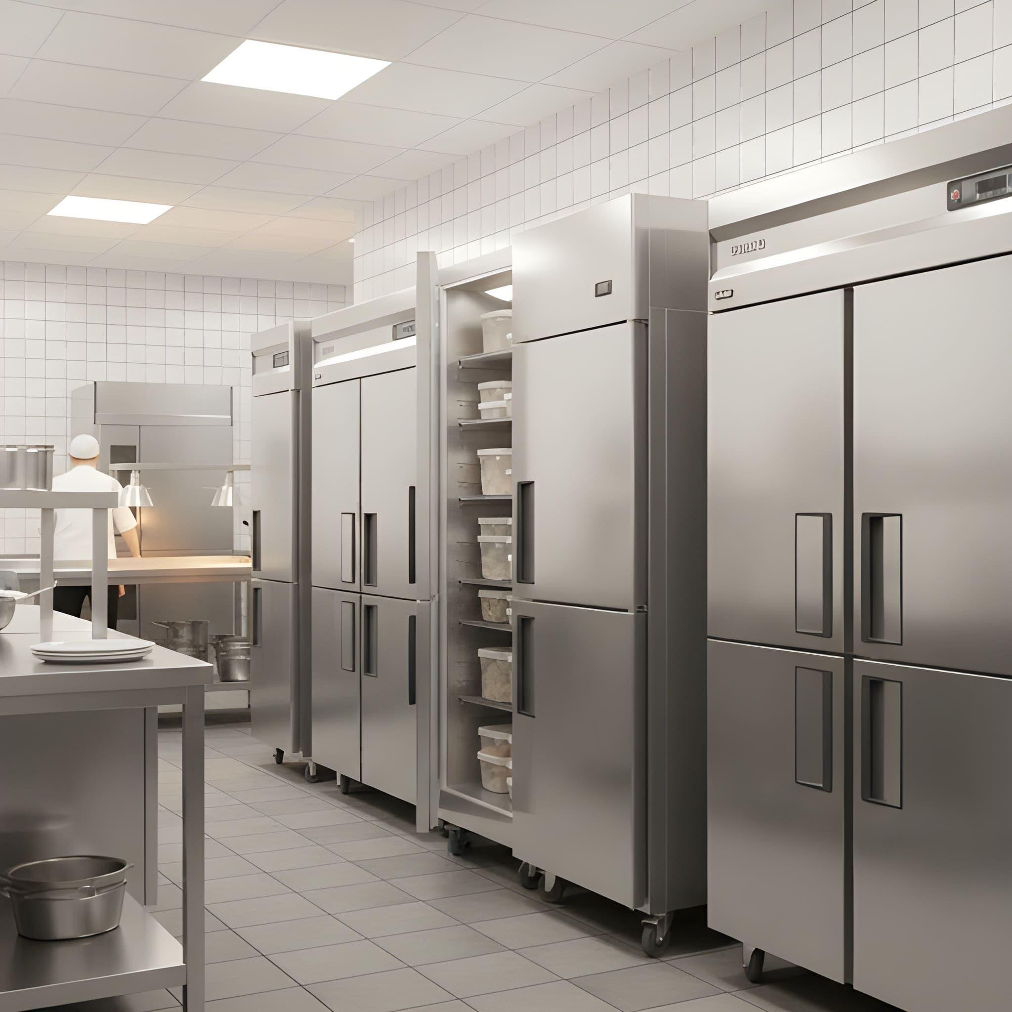 CONGELADOR 2 PUERTAS ACERO INOXIDABLE MODELO YBF9205 NORKALT-1