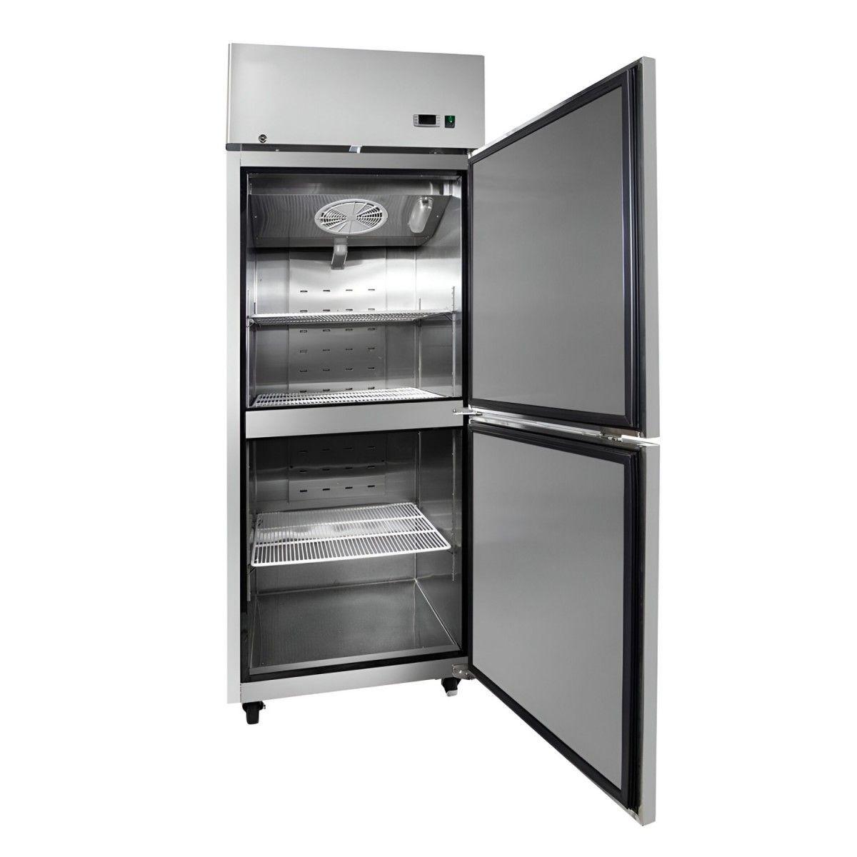 CONGELADOR 2 PUERTAS ACERO INOXIDABLE MODELO YBF9205 NORKALT-4