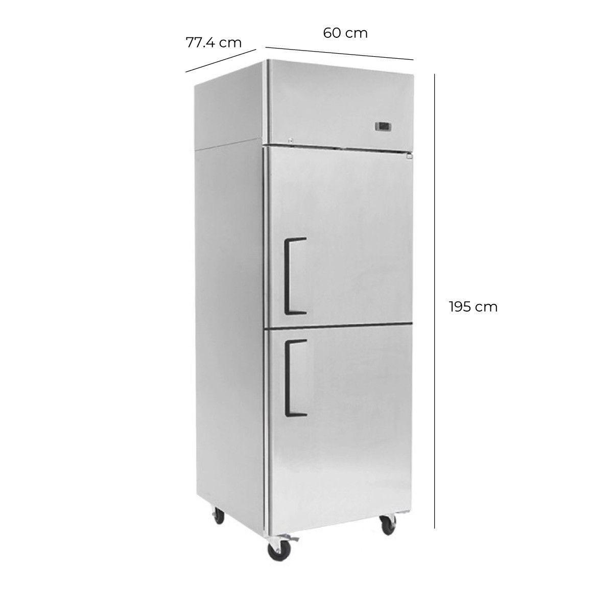 CONGELADOR 2 PUERTAS ACERO INOXIDABLE MODELO YBF9205 NORKALT-7