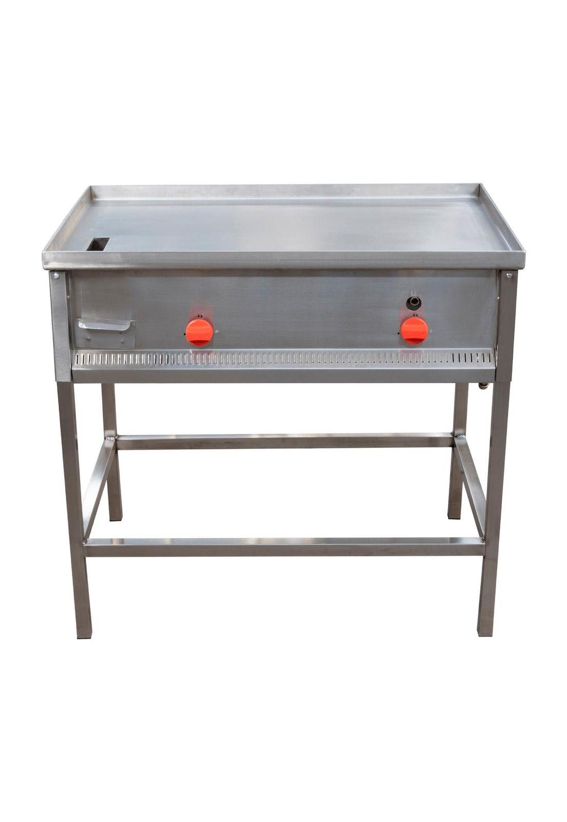 Plancha Churrasquera Acero Inoxidable 100 x 60 cm Ticgas-0