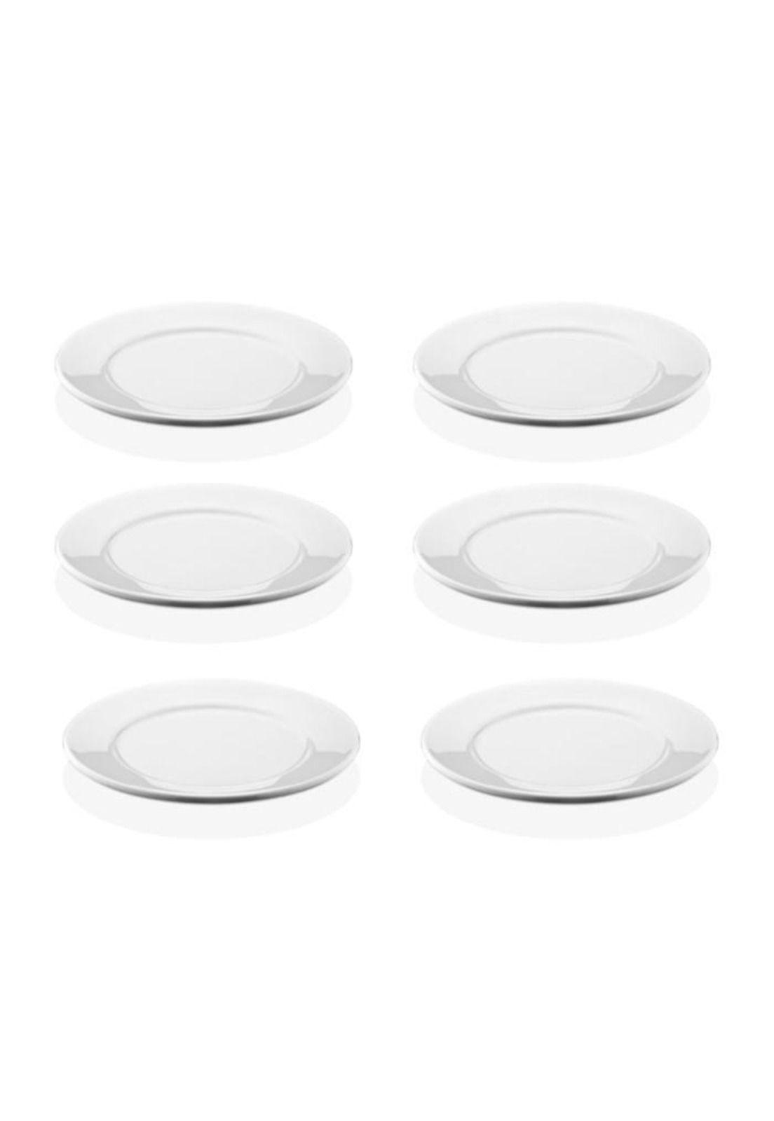 SET DE 4 PLATO PRINCIPAL CERAMICA RUSTICA 27 CM GRIS LÍNEA O-2