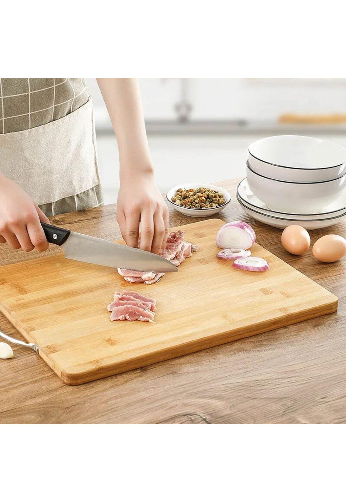 SET PARRILLERO TABLA + CUCHILLO Y TRINCHO ASADO PARRILLA COLOR CAFÉ-7