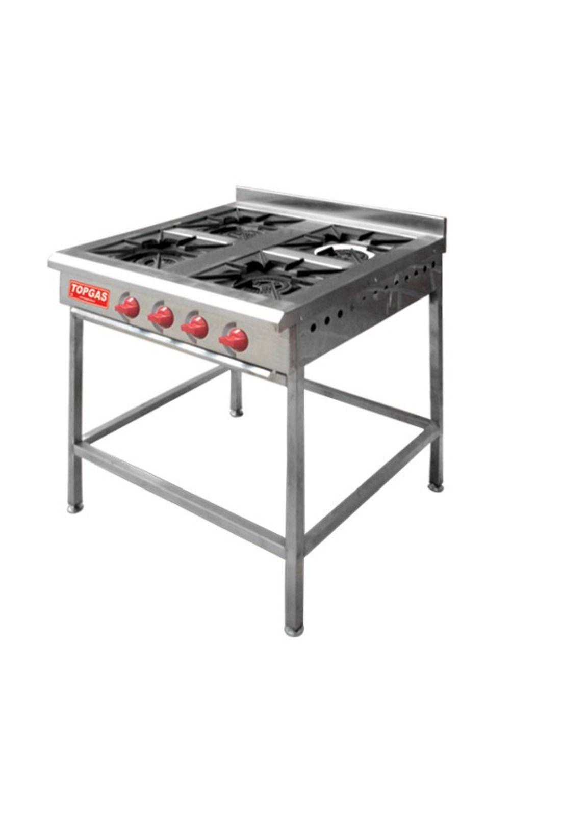 ANAFE 4 PLATOS A GAS ACERO INOX-0