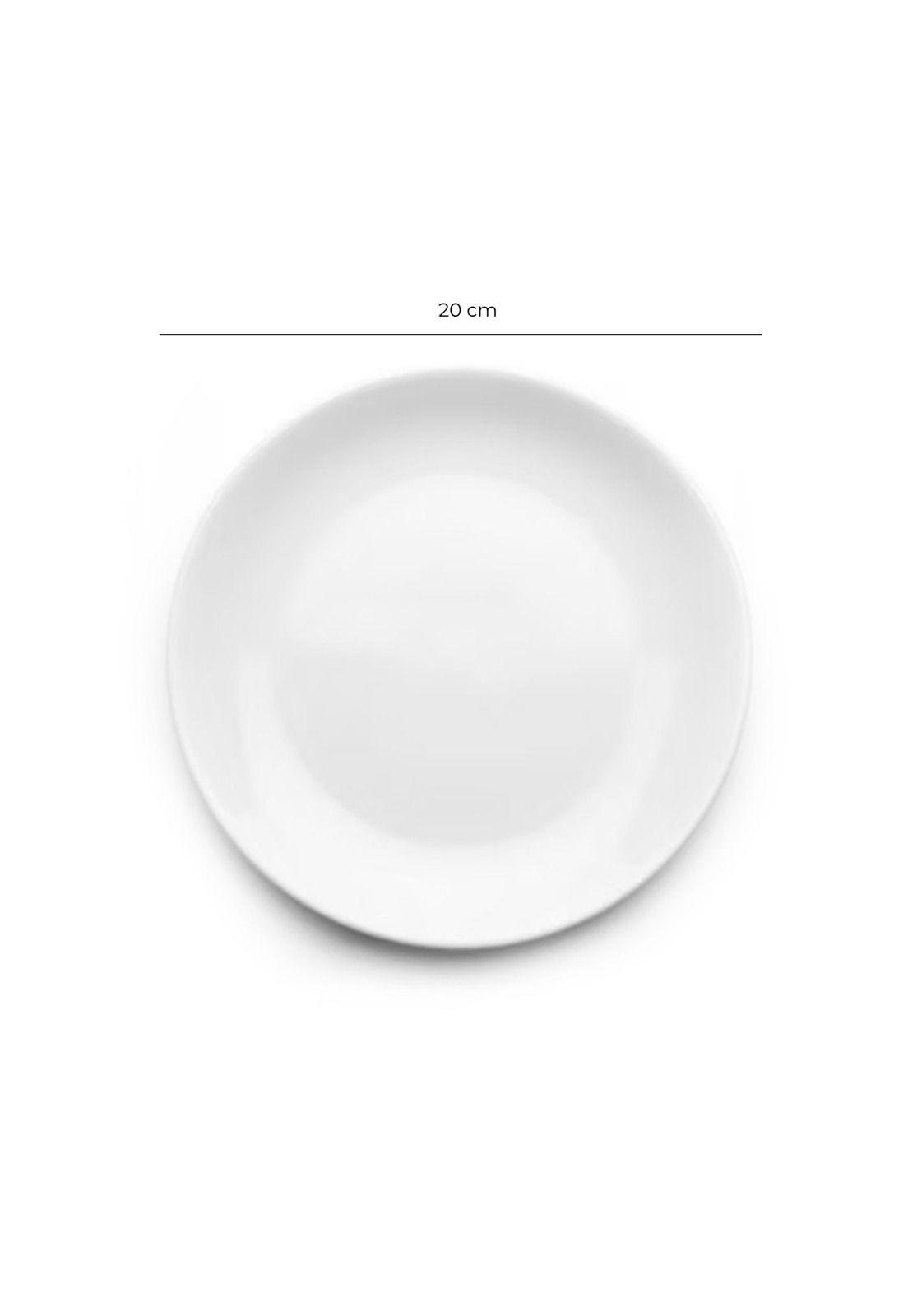 Set de 6 Platos Porcelana Principal 20 Cm Coupe Línea Padua-8
