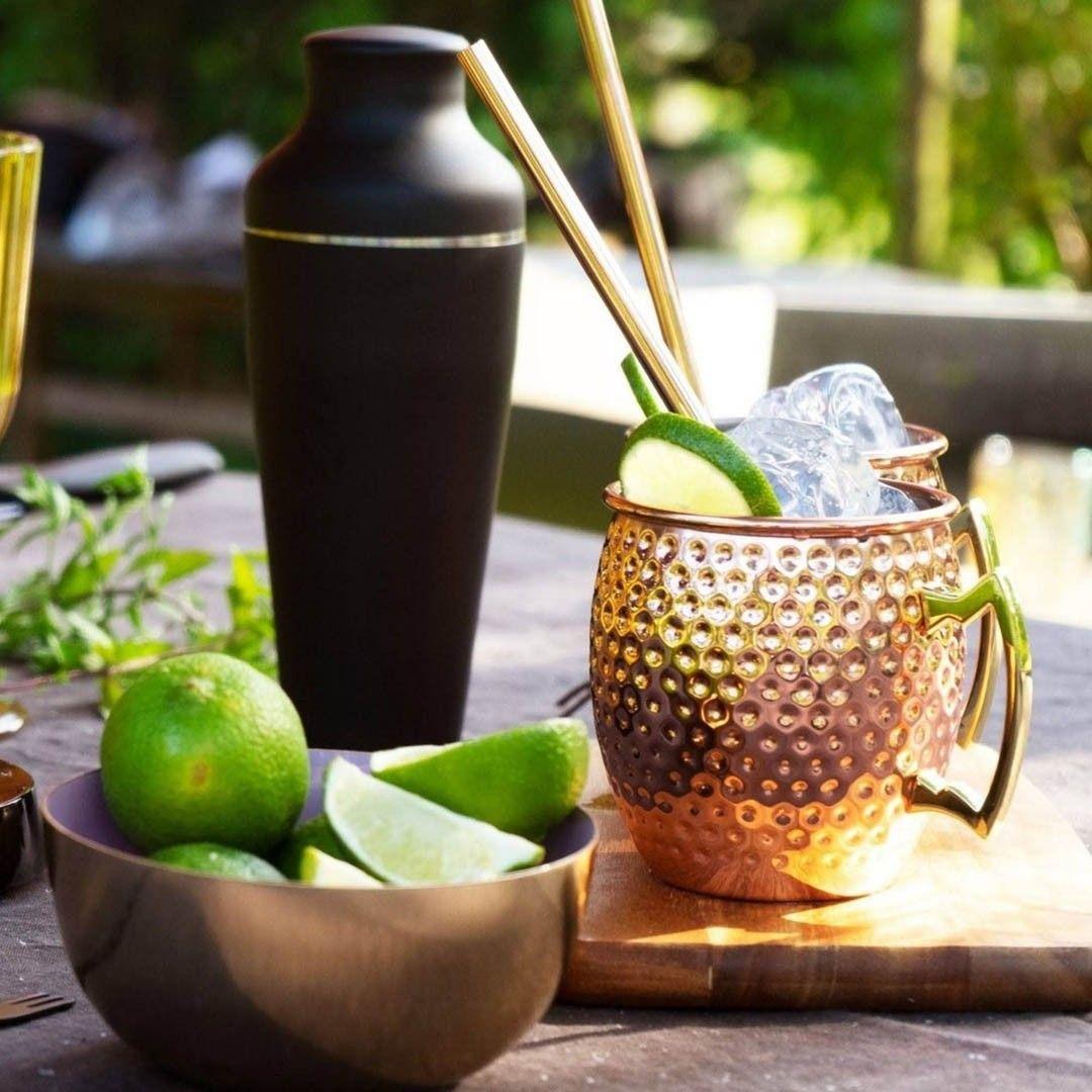 SET DE 4 MUG MOSCOW MULE VASOS COBRE CÓCTEL 500CC-2