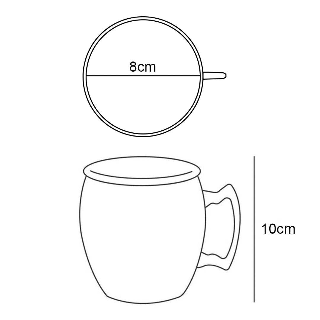 SET DE 4 MUG MOSCOW MULE VASOS COBRE CÓCTEL 500CC-6