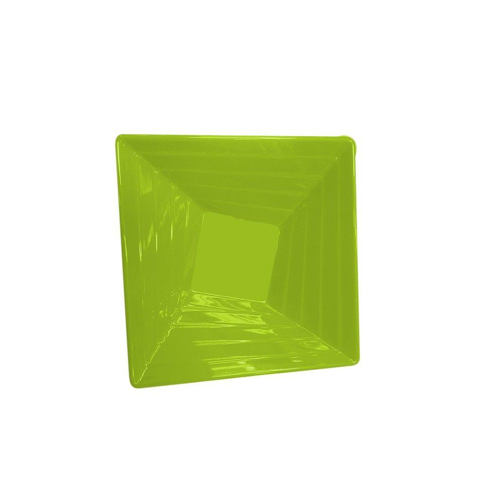 BOWL CUADRADO MELAMINA 15 CM. VERDE-2