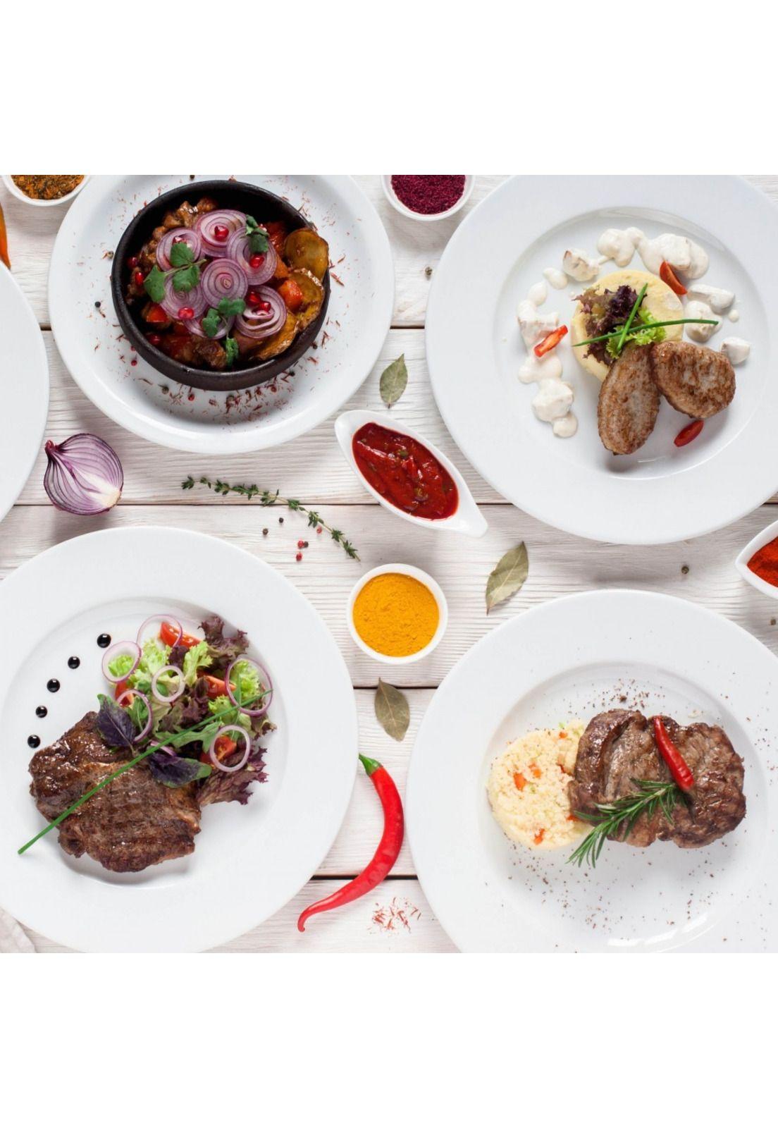 Set De 12 Plato Entrada Borde Grueso 20 Cm. Linea Tower-4