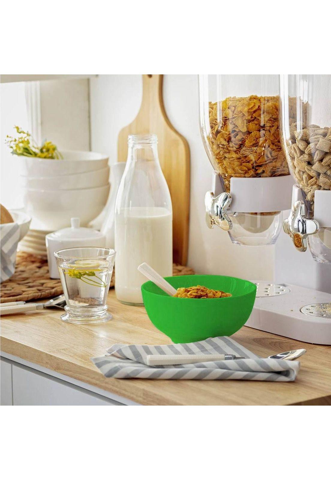 Set De 6 Bowls Melamina Verde 10 Cm.-1