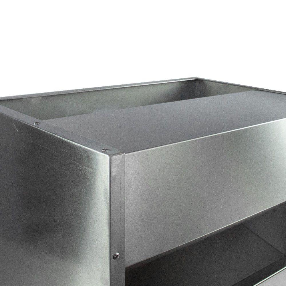 MUEBLE DE PAN ACERO INOXIDABLE 65 X 48 X 43 CM-2