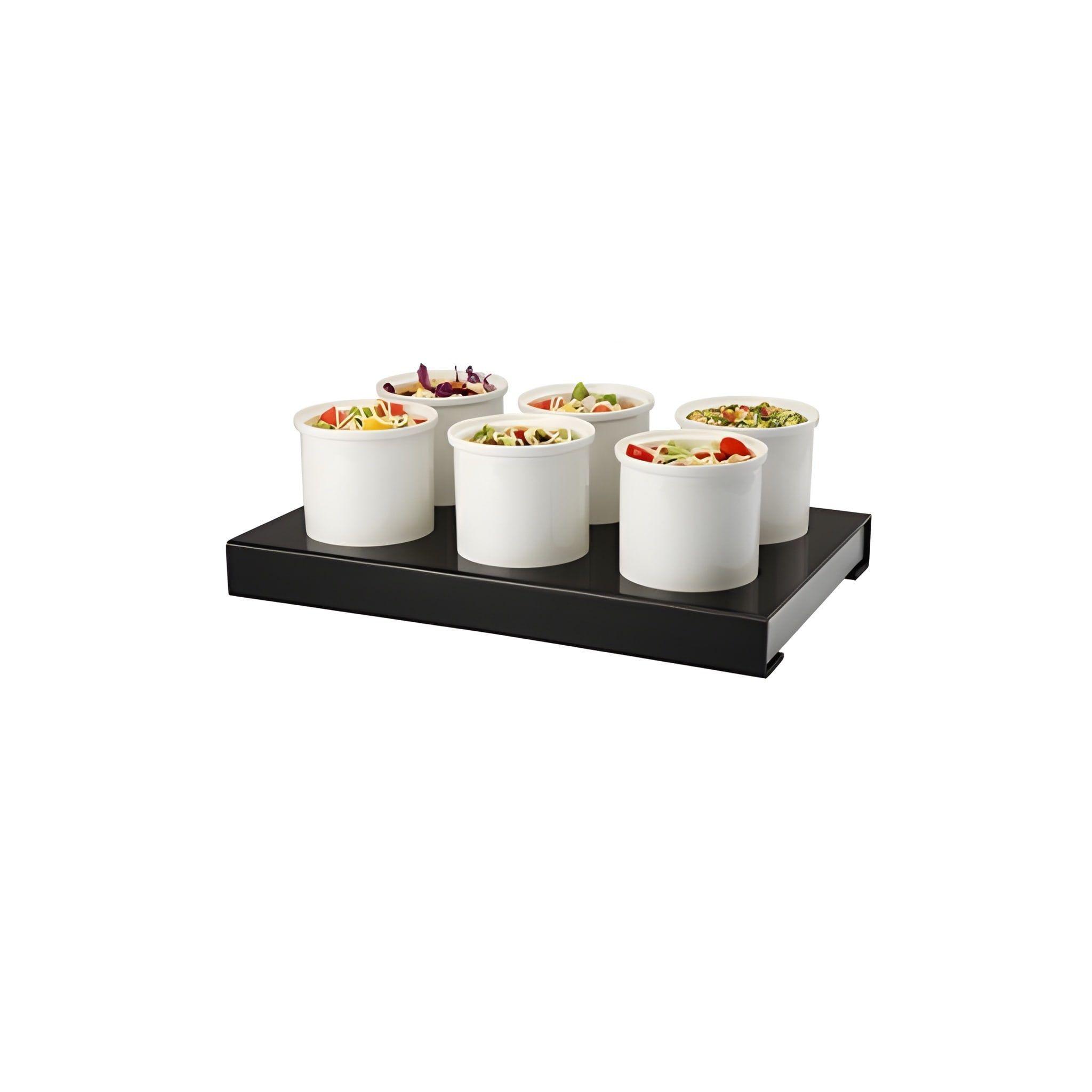 Exhibidor Buffet Frio C/6 Recip. Porcel. 1.2 Lt C/Pack Frio-2