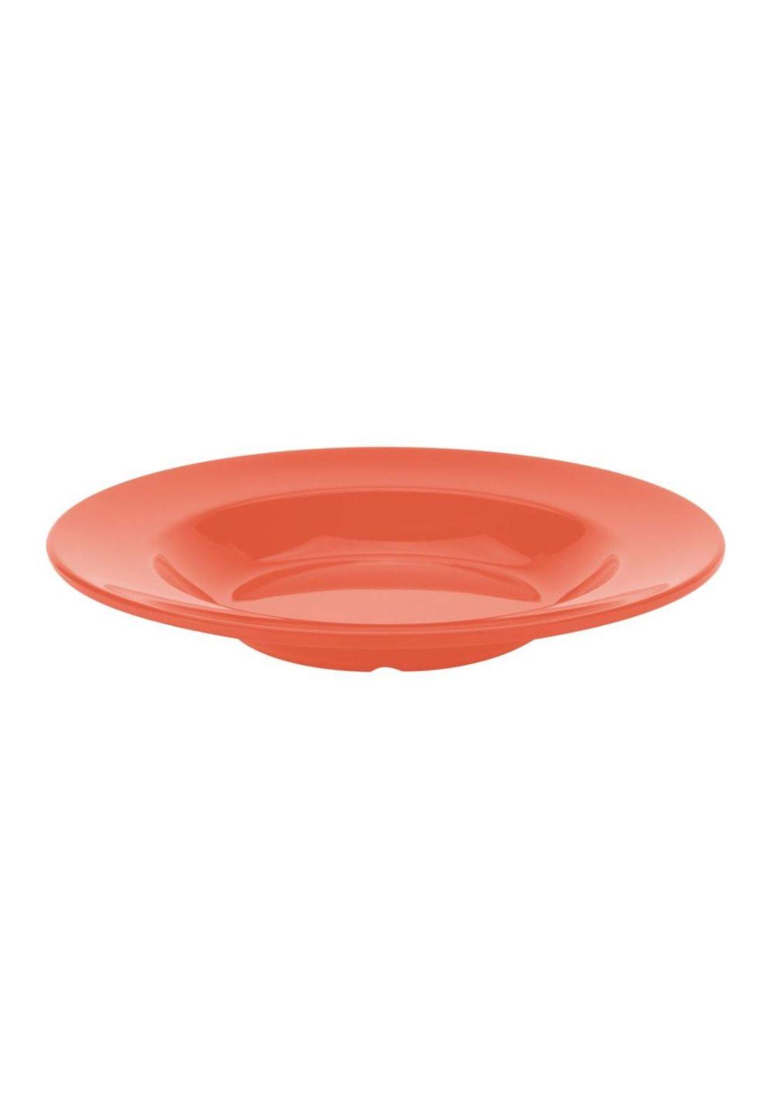 Set De 6 PLATOS ROJOS PASTA MELAMINA 28CM-0