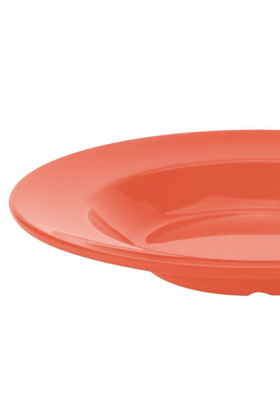Set De 6 PLATOS ROJOS PASTA MELAMINA 28CM-3