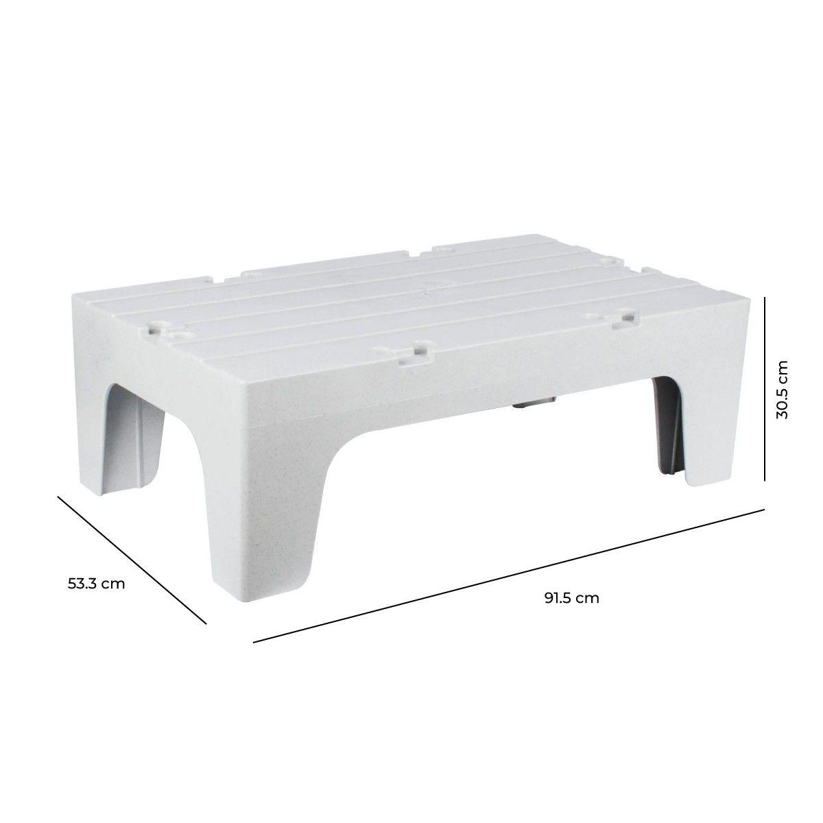 BANQUILLO DE ALMACENAJE LISO GRIS 30 X 53 X 92 CM-6