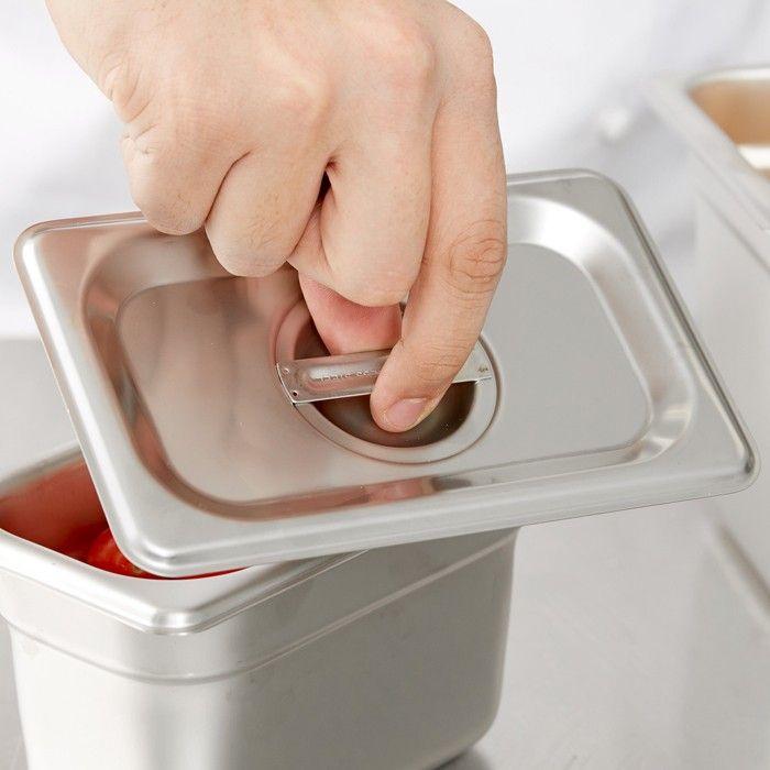 TAPA CONTENEDOR GASTRONOMICO ACERO INOXIDABLE GN 1/9-5