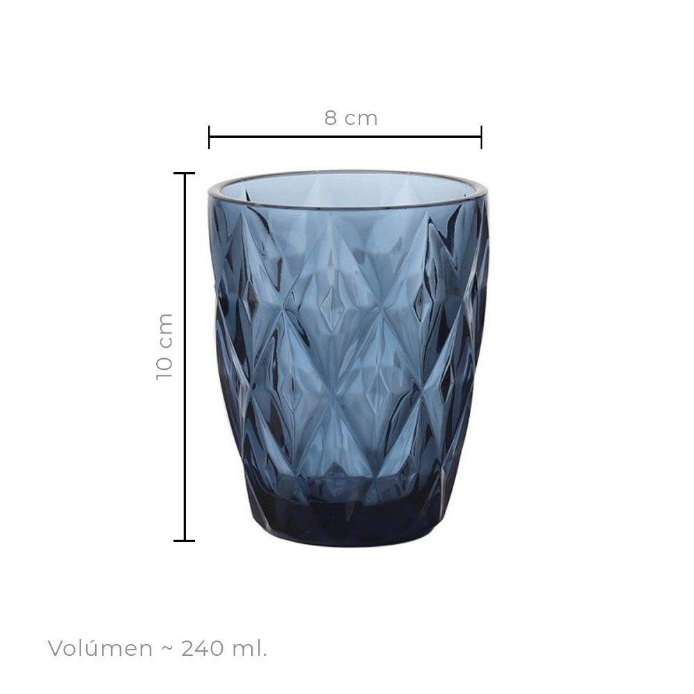 Set 6 Vasos Azul 240ml Imahe-3