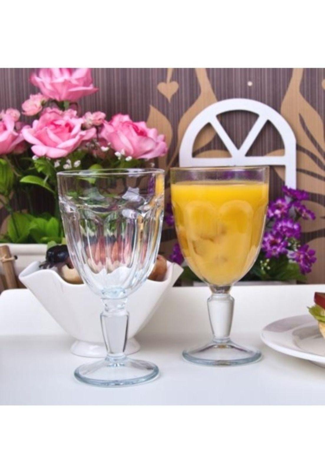 Set De 6 Copa Vidrio Ice Tea Postre Helado Casablanca 235 C.c.-2
