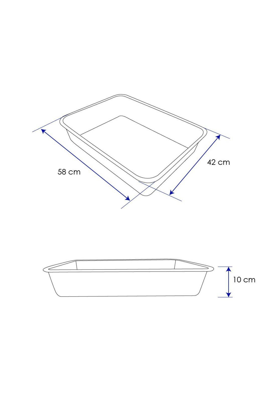 AZAFATE ACERO INOX MED. 58 x 42 x 10 CM-5