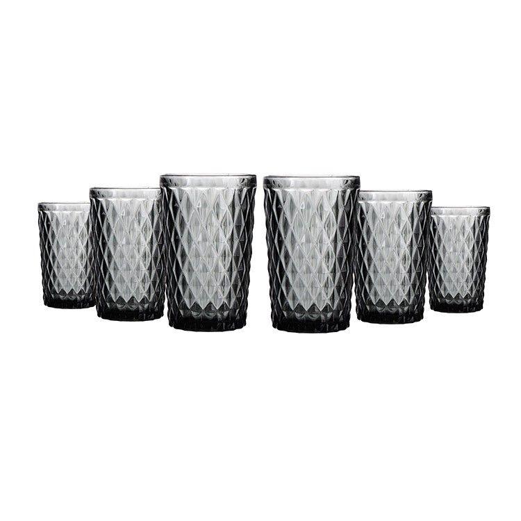 SET 6 VASOS GRIS 350ML IMAHE-1