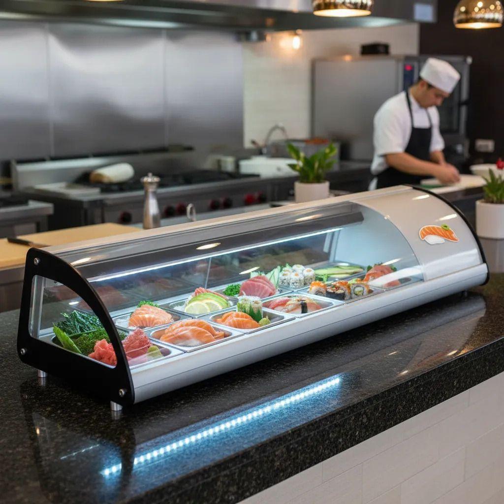 VITRINA SUSHI REFRIGERADA 150 CM MODELO VGSD-83-2