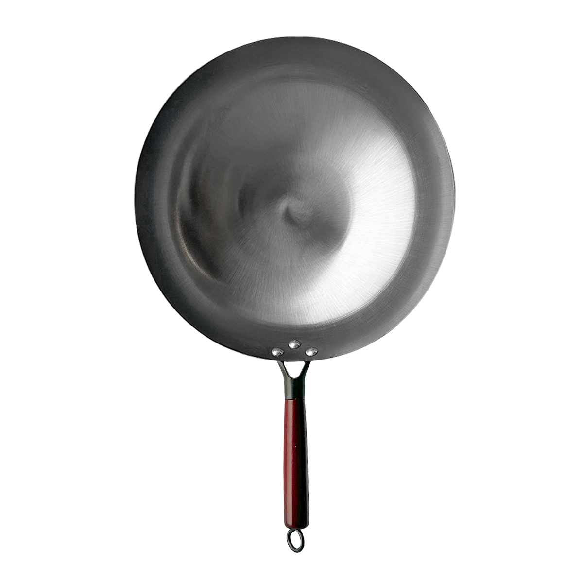 WOK DE HIERRO CÓNCAVO CON MANGO 36 CM-2