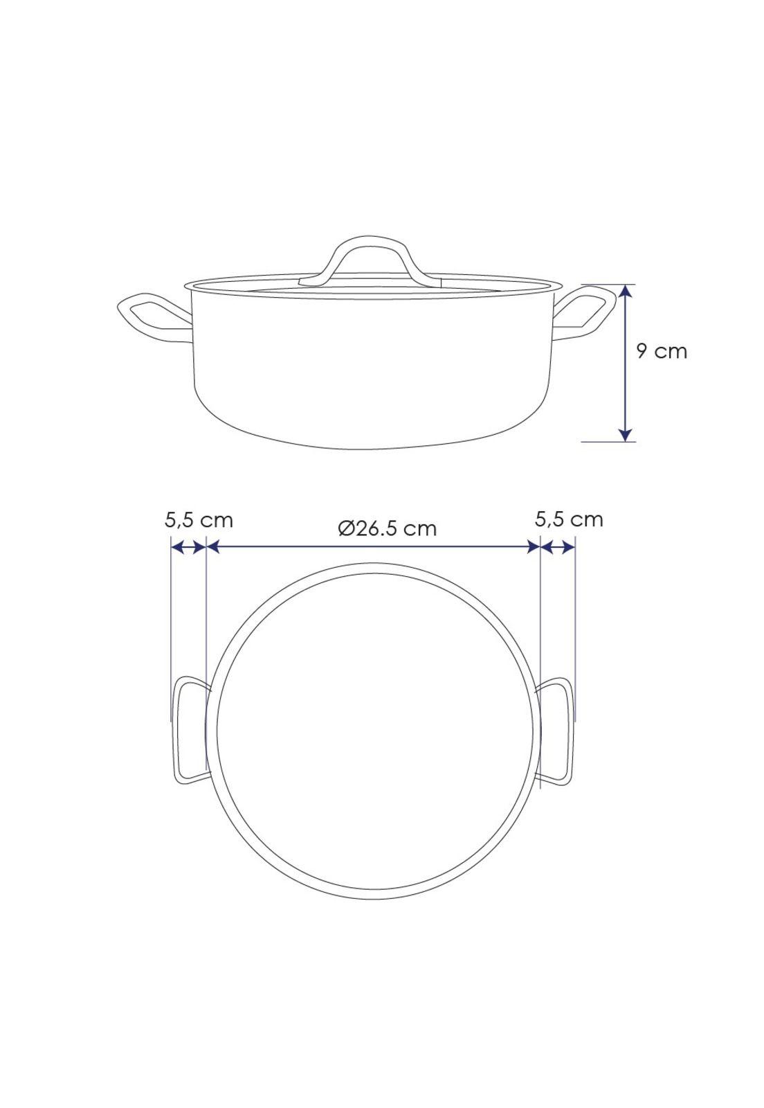 OLLA ARROCERA CON FONDO DIFUSOR Y TAPA 4 LT-5