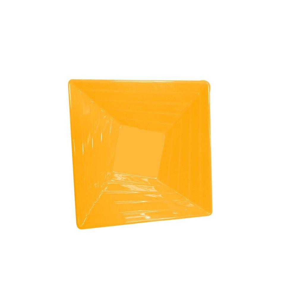 BOWL CUADRADO MELAMINA 15 CM. AMARILLO-2