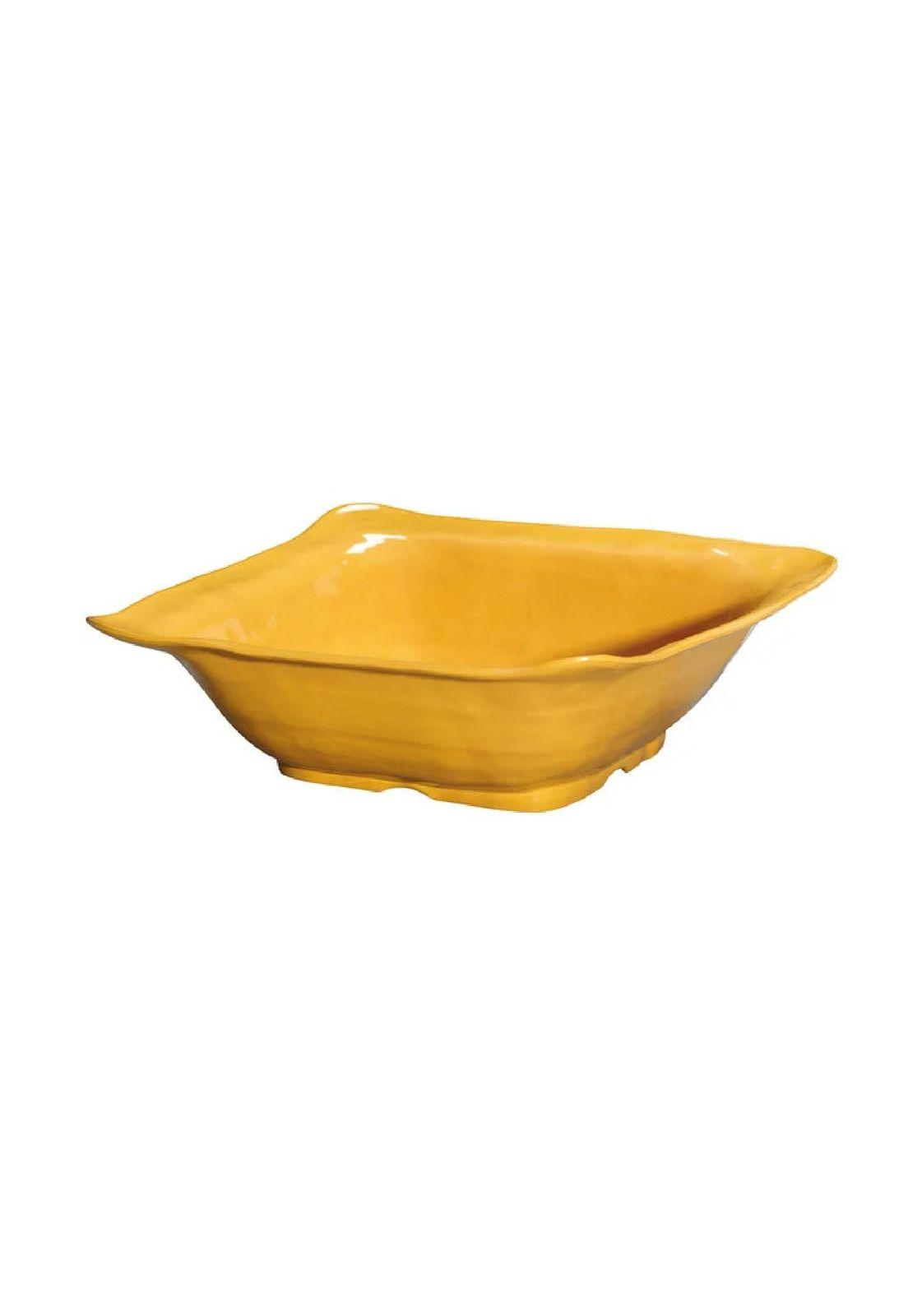 BOWL CUADRADO MELAMINA NEW YORK 38 X 38 CM. AMARILLO-0