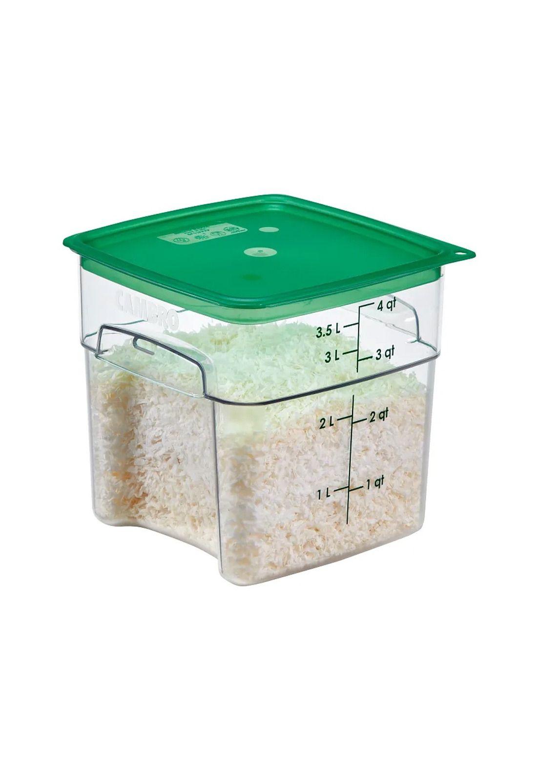 RECIP. GRAD CUADRAD POLICARB 4 LTS. CN TAPA VERDE Y DRENAJE-2