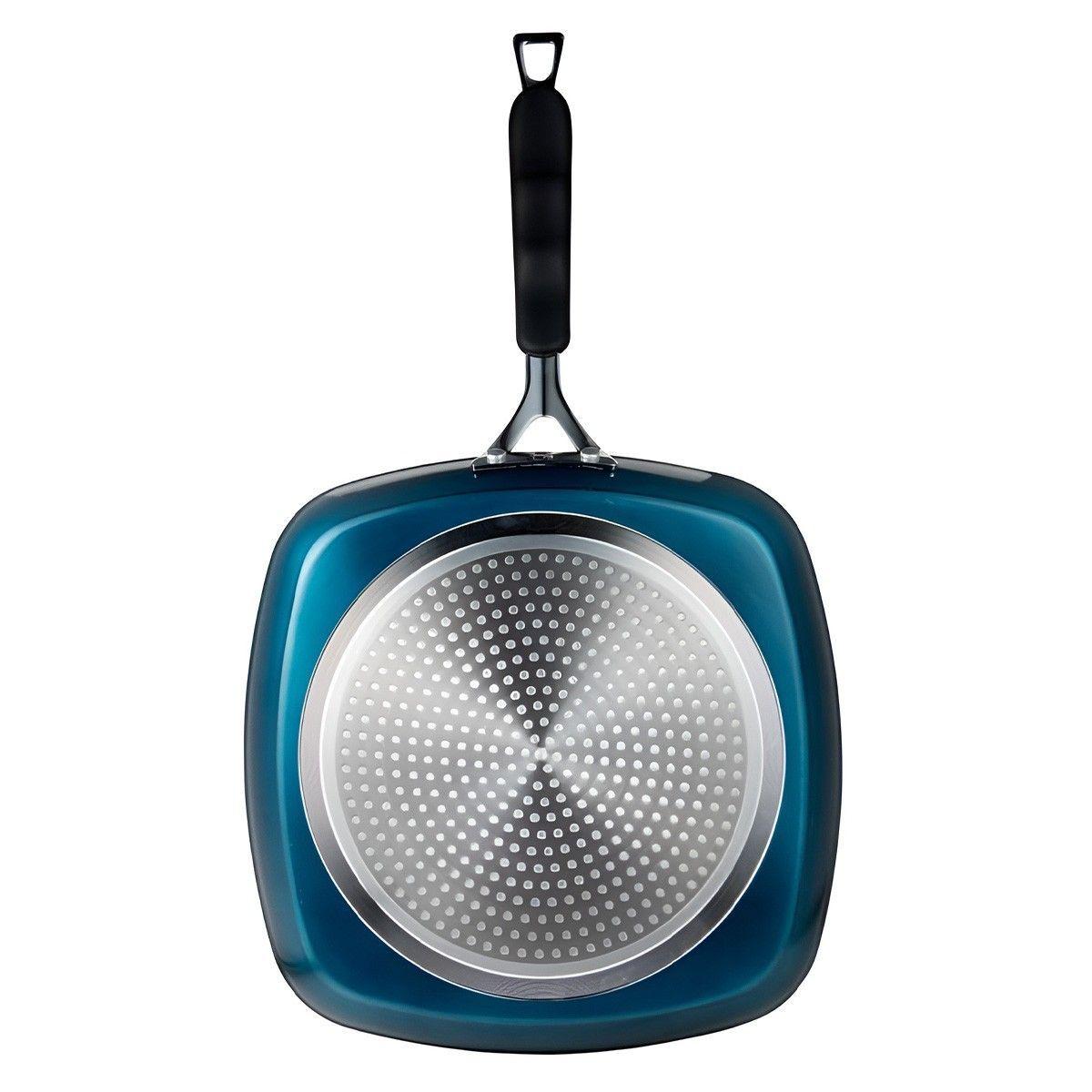 SARTEN PARRILLA ALUMINIO FORJADO MIDNIGHT BLUE 28X28 CM-2