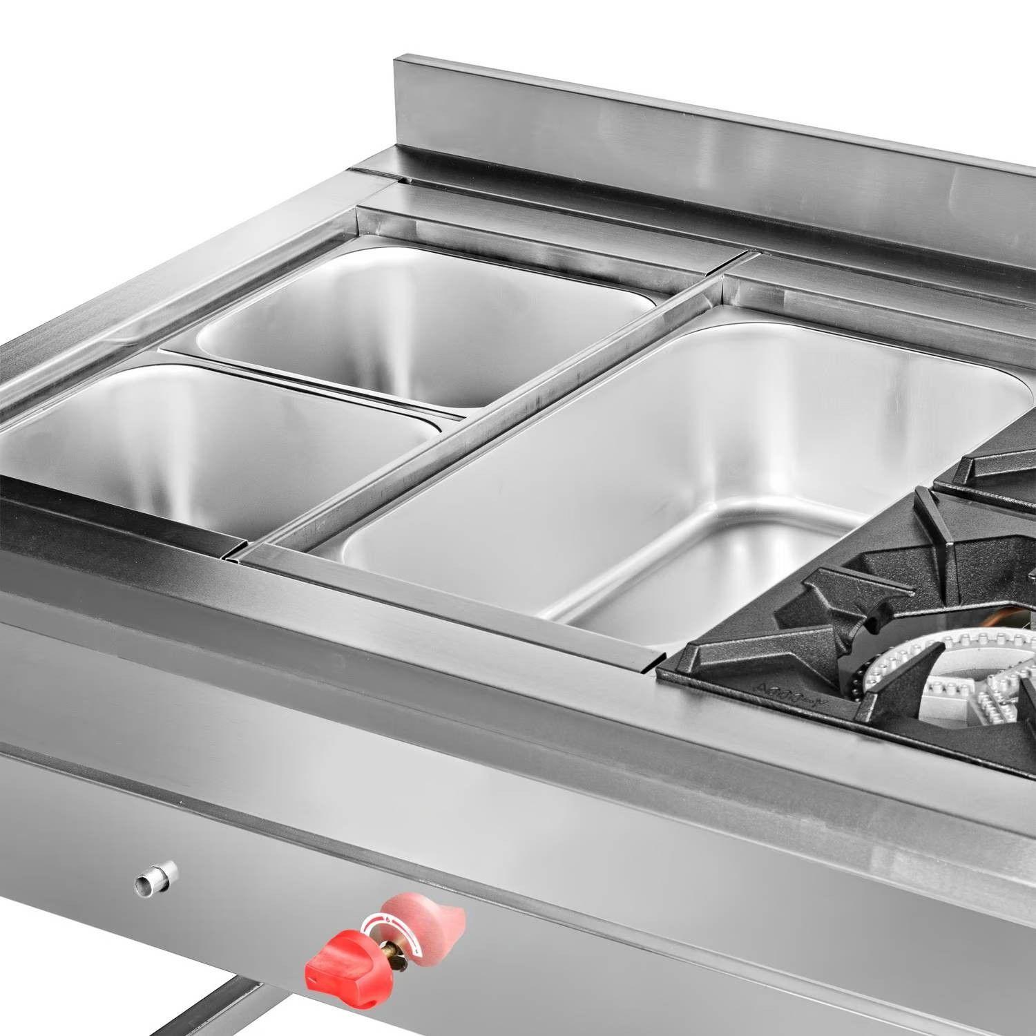 BAÑO MARIA 3 DEPÓSITOS + 2 QUEMADORES GLP VOLTER-3