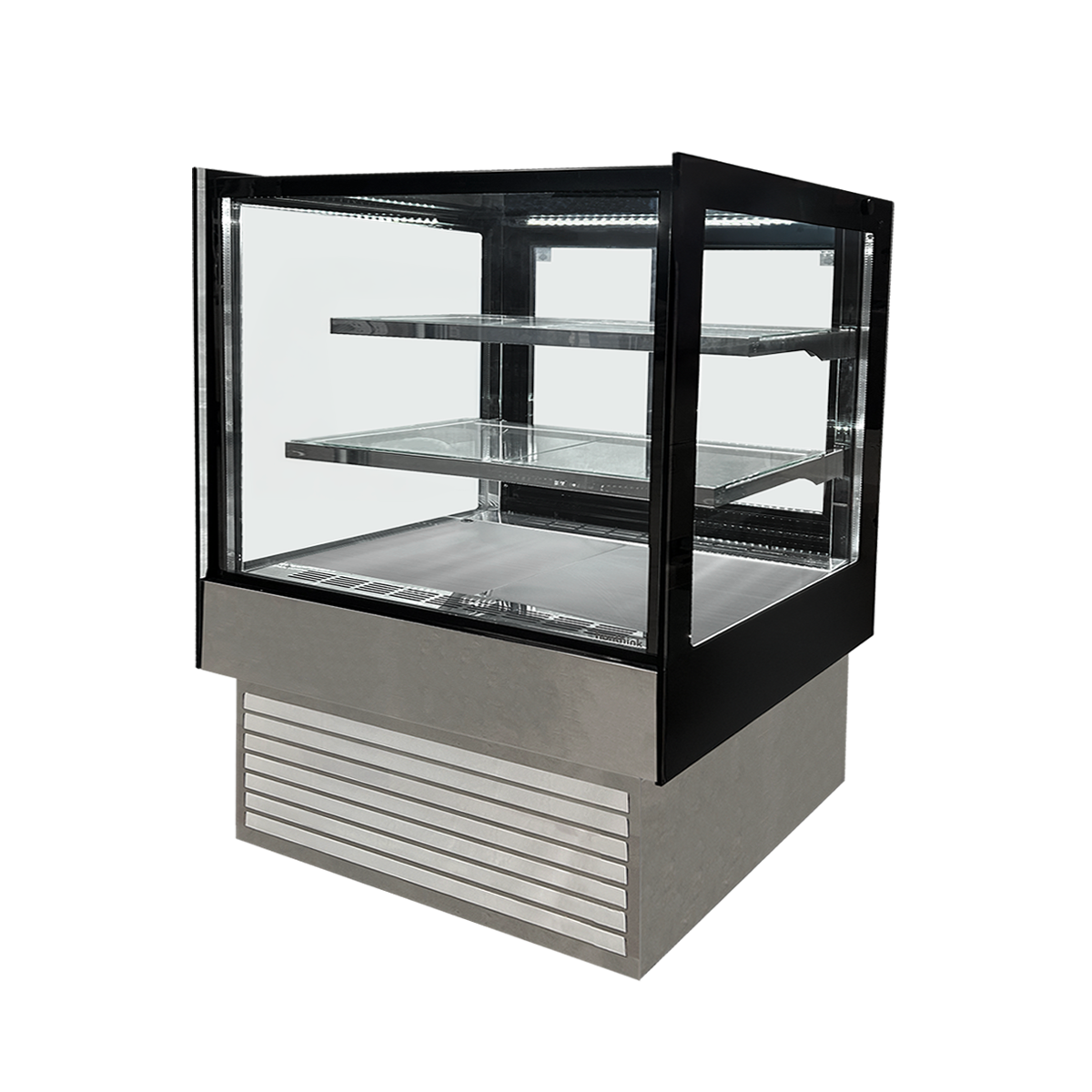 VITRINA PASTELERA RECTANGULAR PLATEADA LÍNEA MARKET 900 X 700 X 1200 MM NORKALT-2