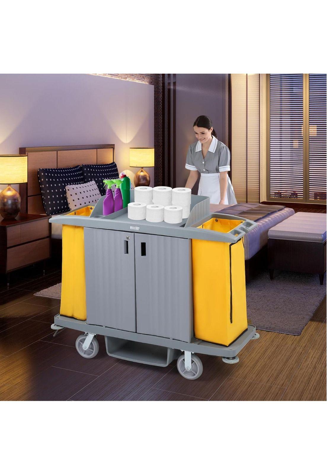Carro Mucama Con Puertas Xl-2