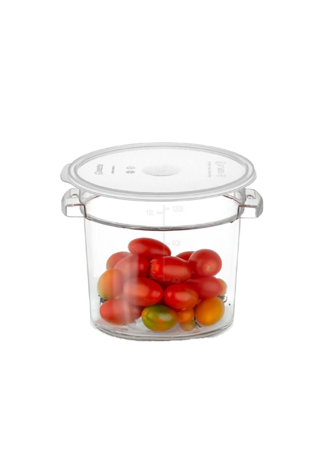 Contenedor Policarbonato Redondo 11,4 Lt Con Tapa Transparen-2