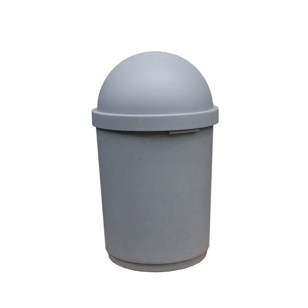 BASURERO REDONDO C/TAPA RETRACTIL 28 LTS-2