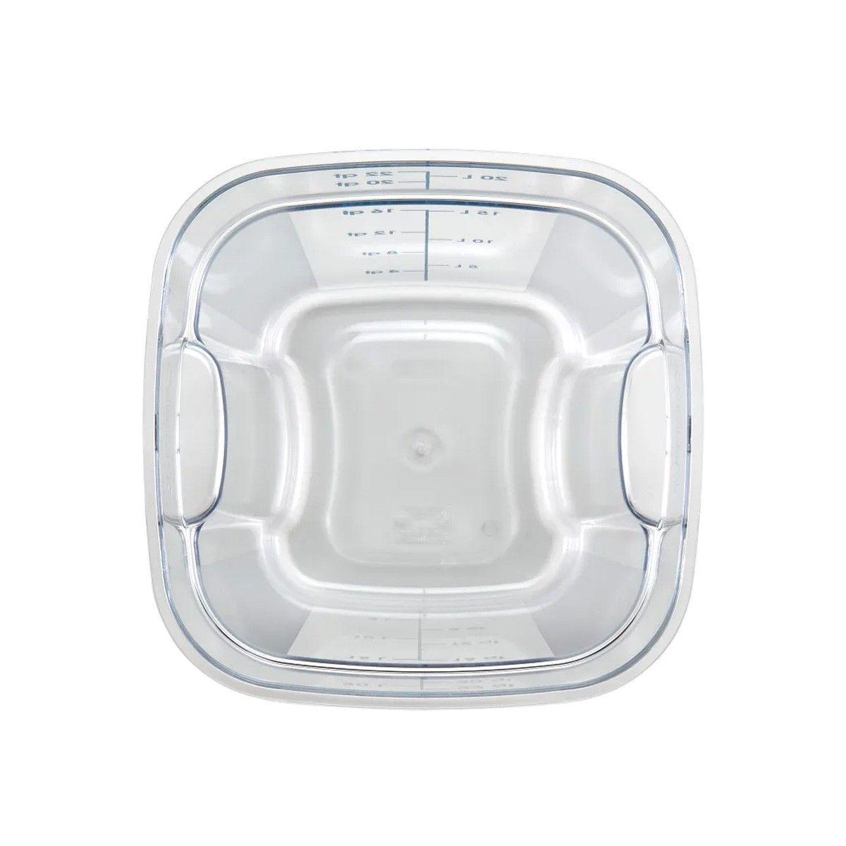 RECIPIENTE GRADUADO CUADRADO POLICARBONATO 22 LITROS-3