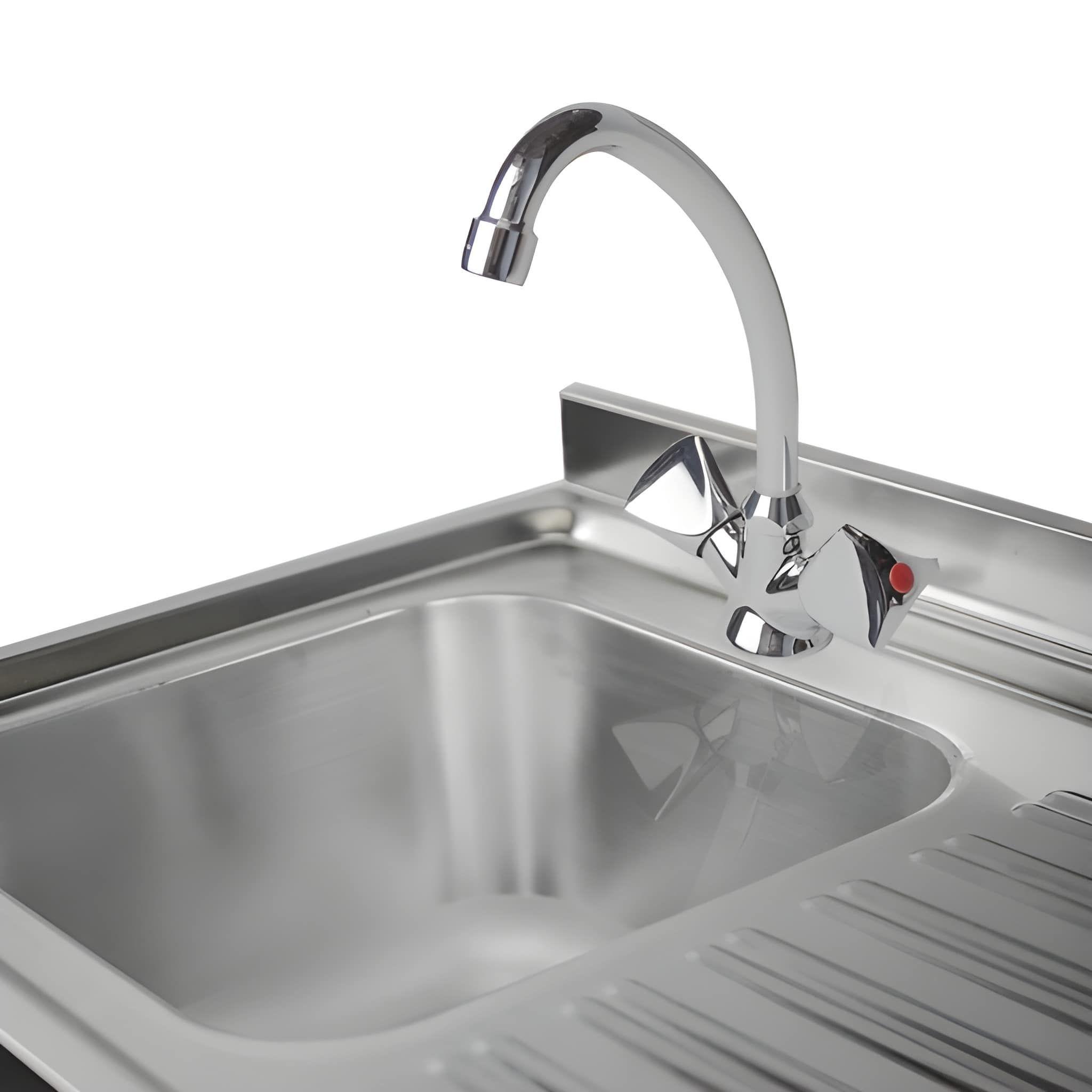 LAVADERO MURAL 1 TAZA DERECHA ACERO INOX 140 X 70 X 85 CM-2