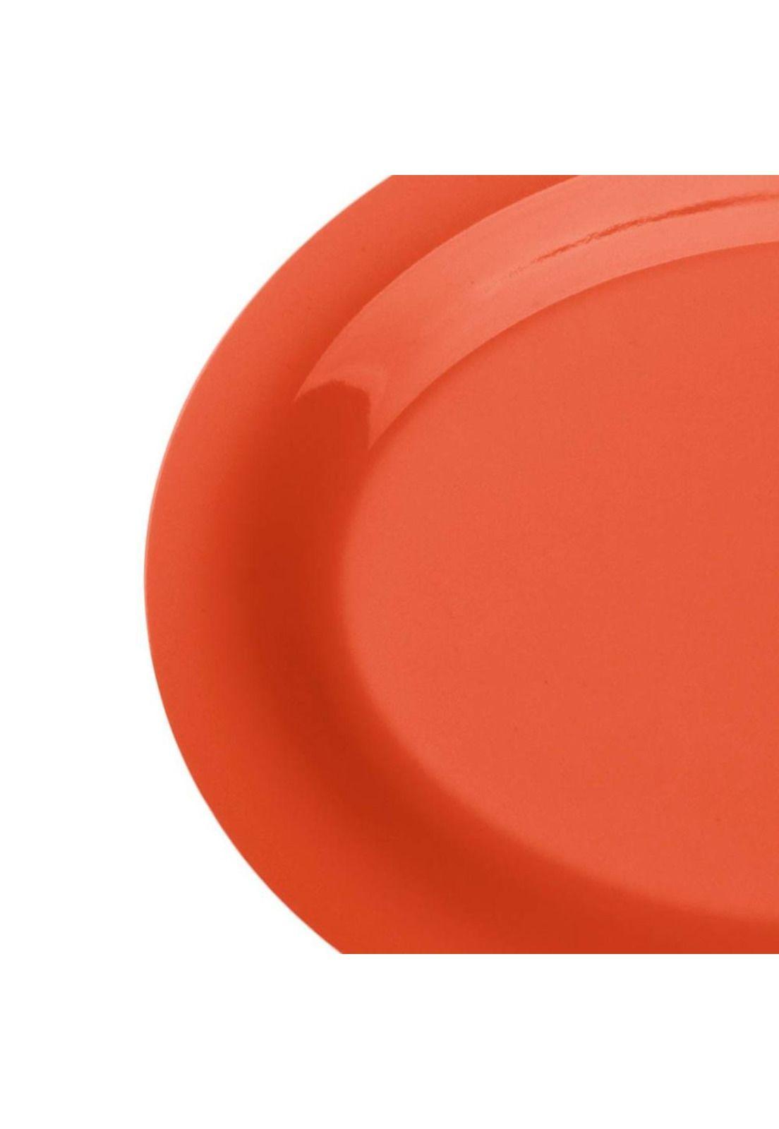 SET 4 PLATO OVALADO MELAMINA NARANJO 30 x 23 cm-2