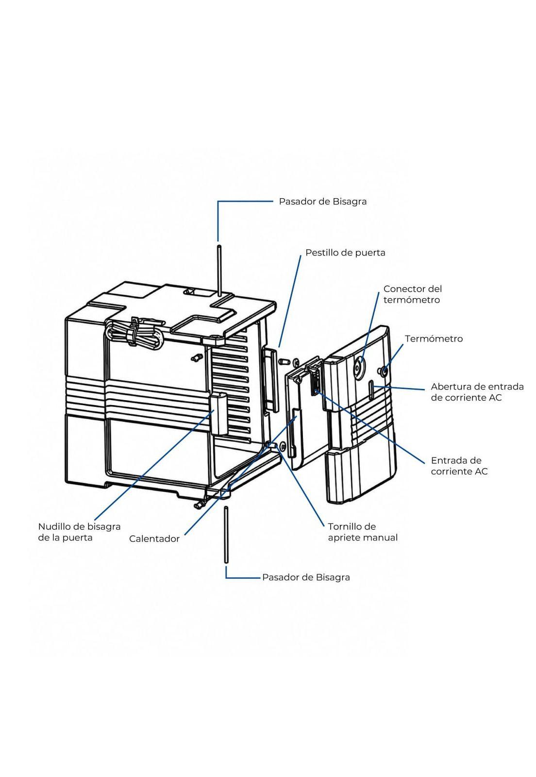 Contenedor Calefaccionado Isotérmico Eléctrico para alimentos UPC4 JDP-7