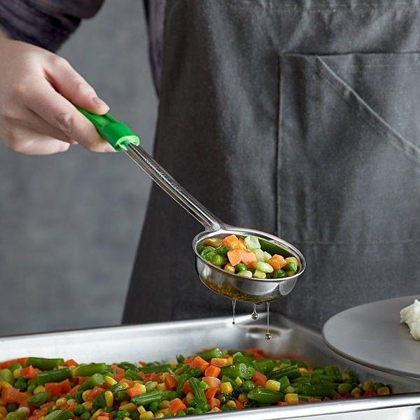 Cuchara Porcionadora Perforada Verde 4 0Z/120 Ml-2