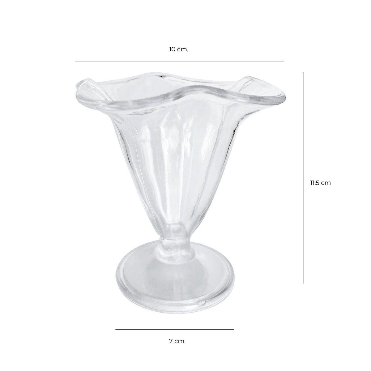 Set de 6 Copa De Helado 180 cc Transparente Policarbonato-2