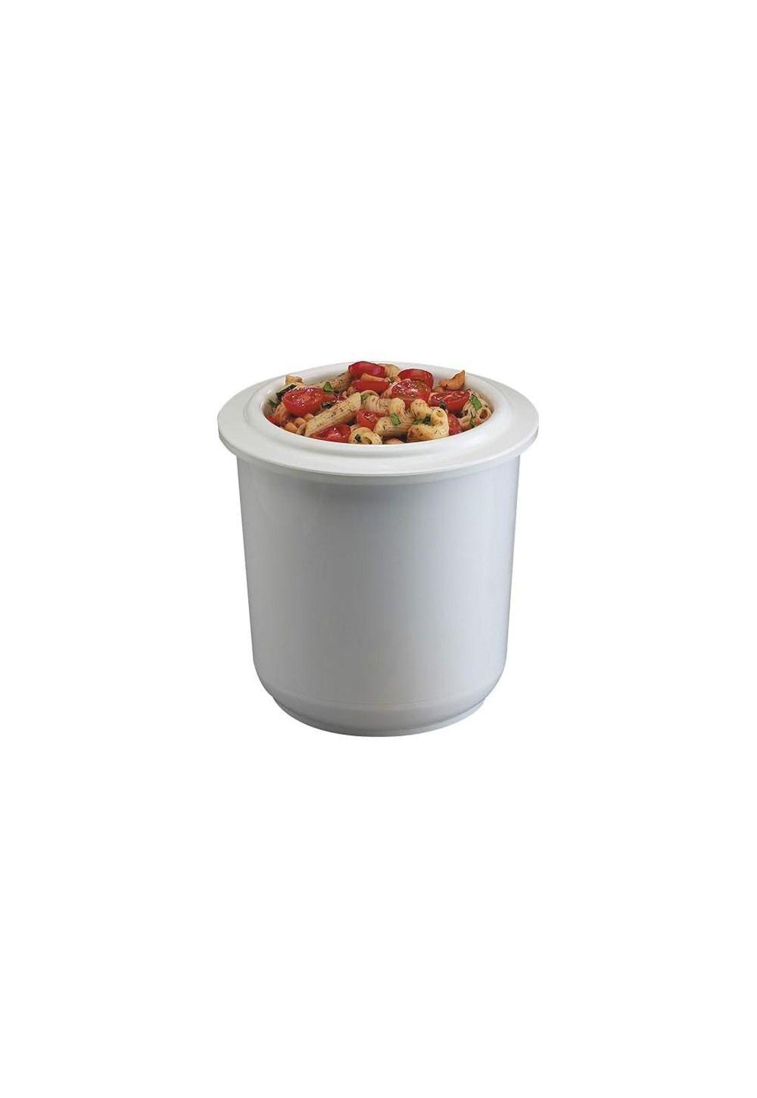 PACK DE VASIJAS BLANCAS 1.9 LITROS CON SET DE 5 TAPAS CON BO-2