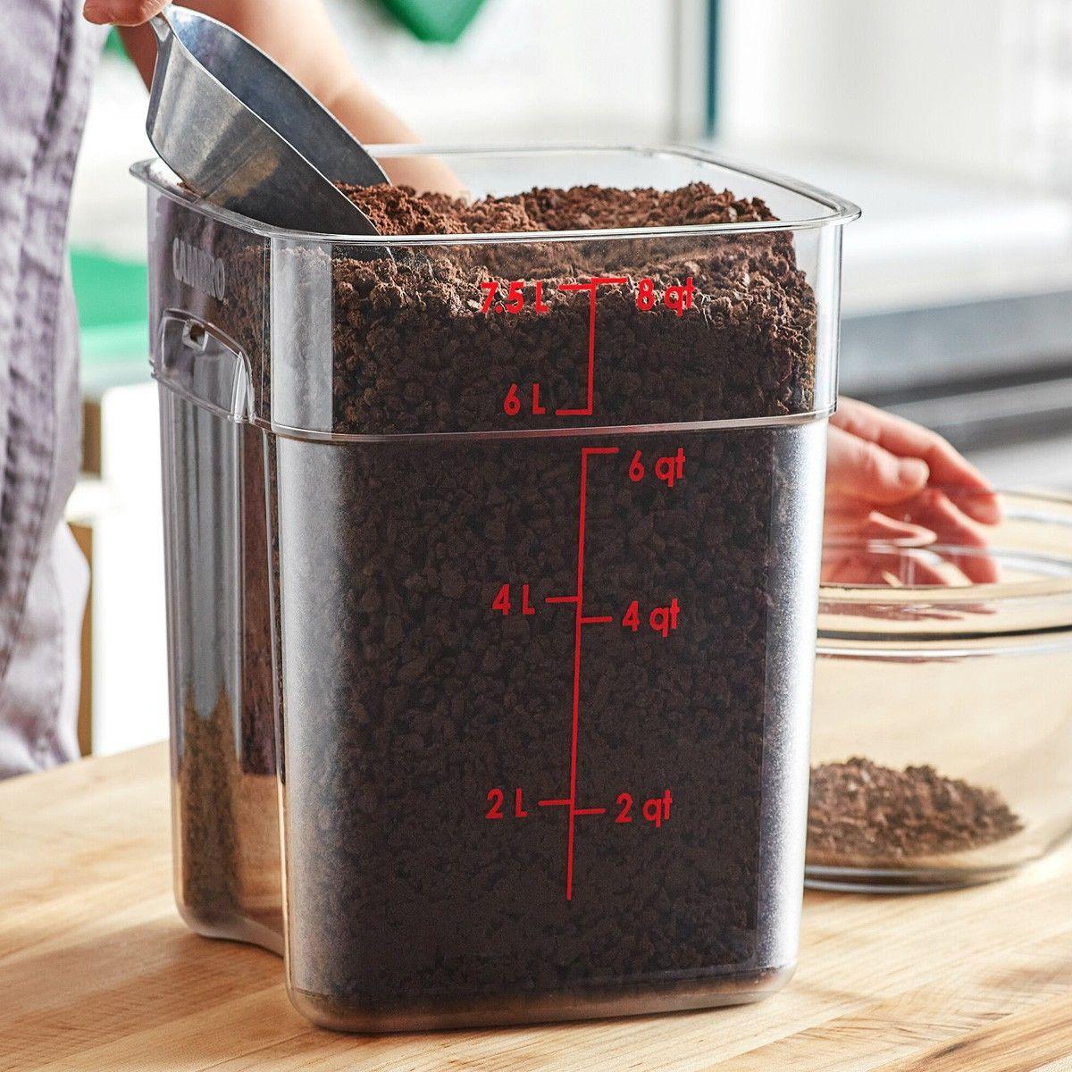 RECIPIENTE GRADUADO CUADRADO POLICARBONATO 8 LITROS-2