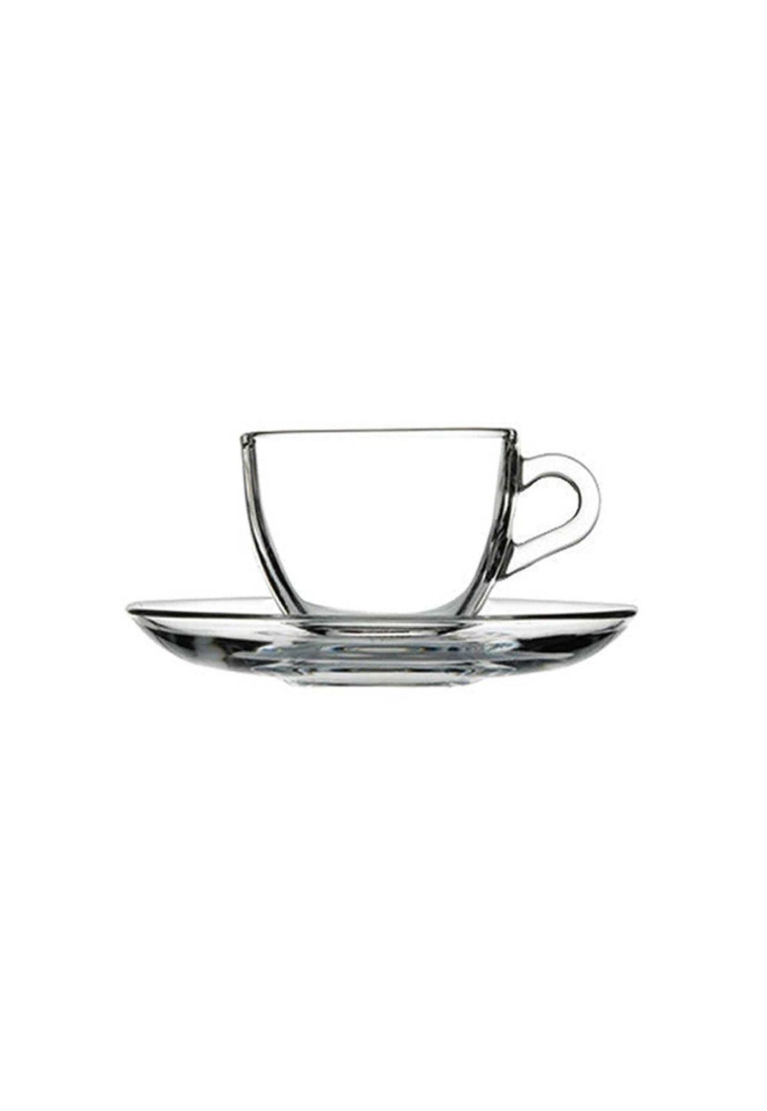 SET 6 TAZA CAFE VIDRIO LISA 85 CC LINEA BASICA-3