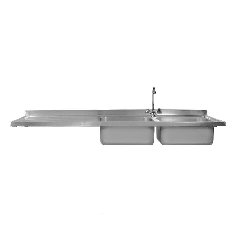 CUBIERTA 2 TAZAS CON SECADOR IZQUIERDO 190 X60 CM-0