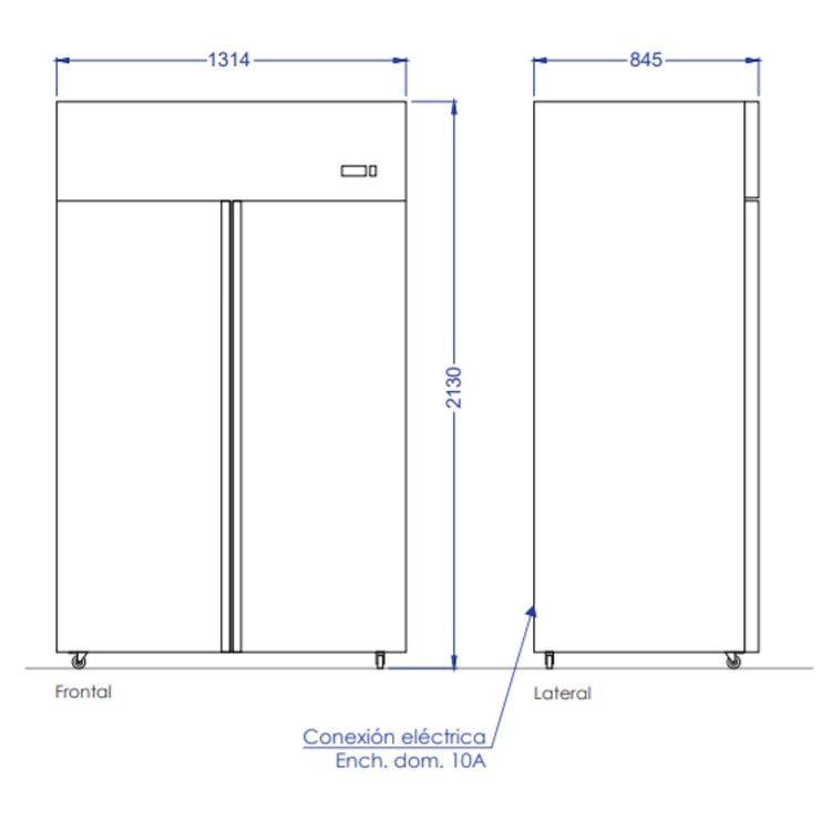 CONGELADOR VERTICAL 2 PUERTAS 1300 LITROS-7